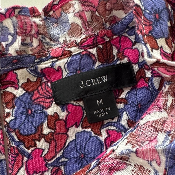 J. Crew Multicolor Floral Blouse Size: M NWOT ✨ - Picture 5 of 7